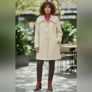 Preston & York Women's Light Beige/Off White Coat